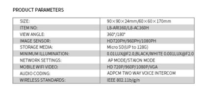 L8 3D AC360H kamera - Image 5