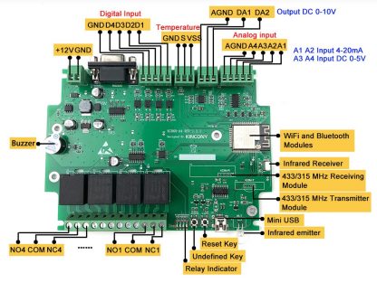 KC868-A4 channel relay module - Image 3