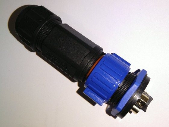 Konektor vodonepropusni industrijski 3-pin (par m/ž) - Image 3