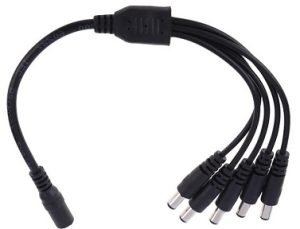 Kabel razdjelni za napajanje do 5 kamera